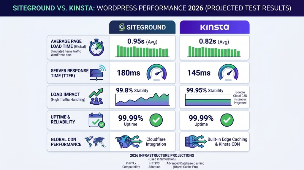 siteground vs kinsta wordpress performance 2026